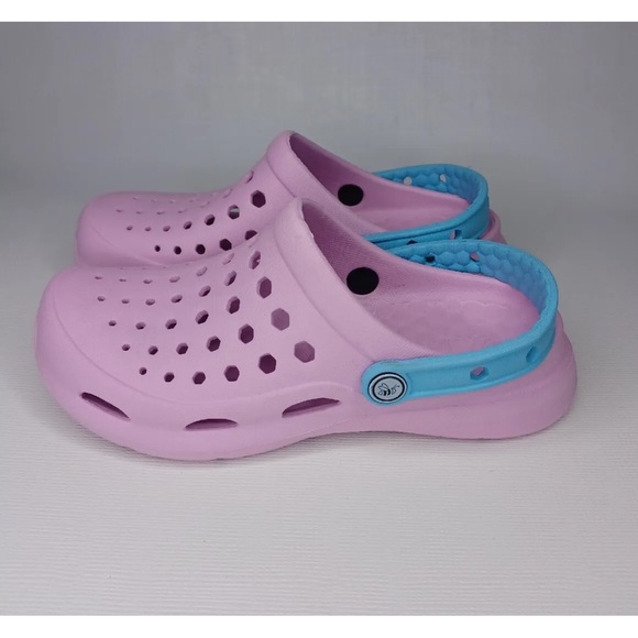 Kids joybees active clogs lavender/sky blue j5 & j3 NWT - Picture 3 of 7
